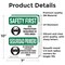Signmission 10 in Height, 7 in Width, Vinyl Decal, Rectangle, Bilingual OS-2PACK-SF-D-710-L-10786 - alternate 2